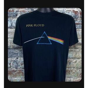 Vintage 00s Pink Floyd Dark Side of the Moon Band Music T- Shirt Small RDM9996